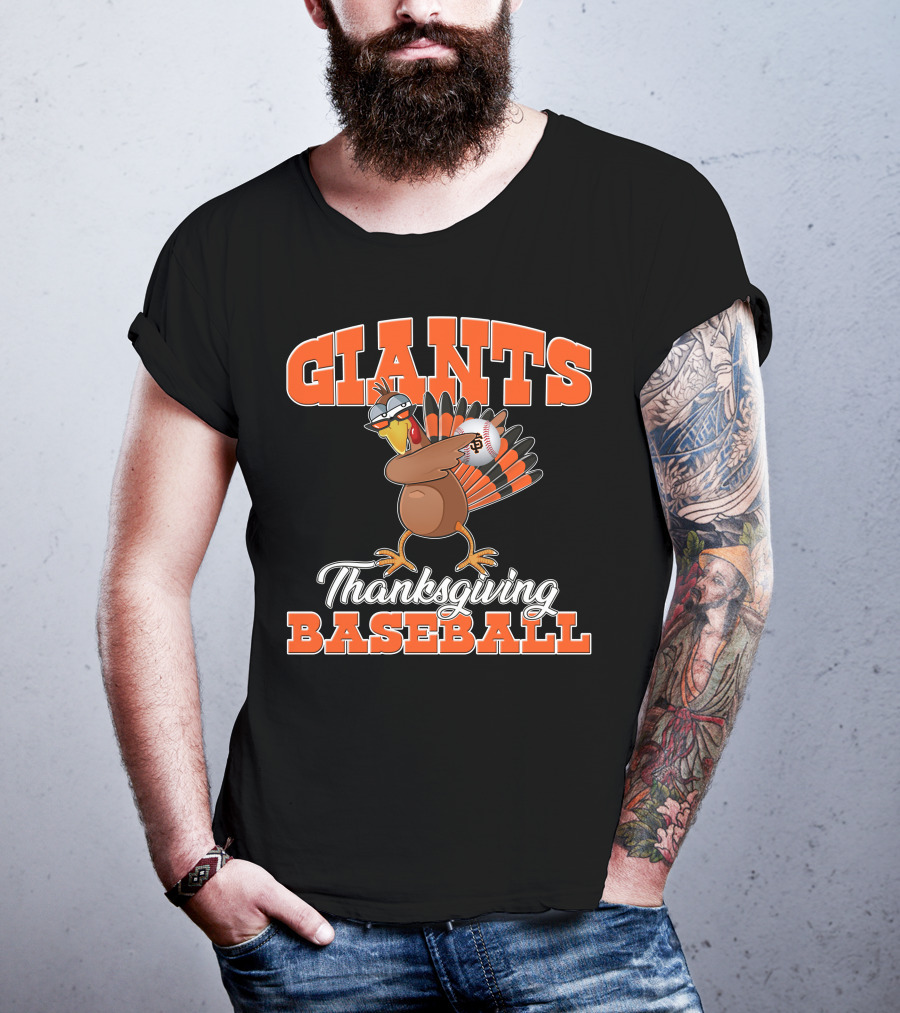 Giants Thanksgiving Baseball Turkey San Francisco T-Shirt