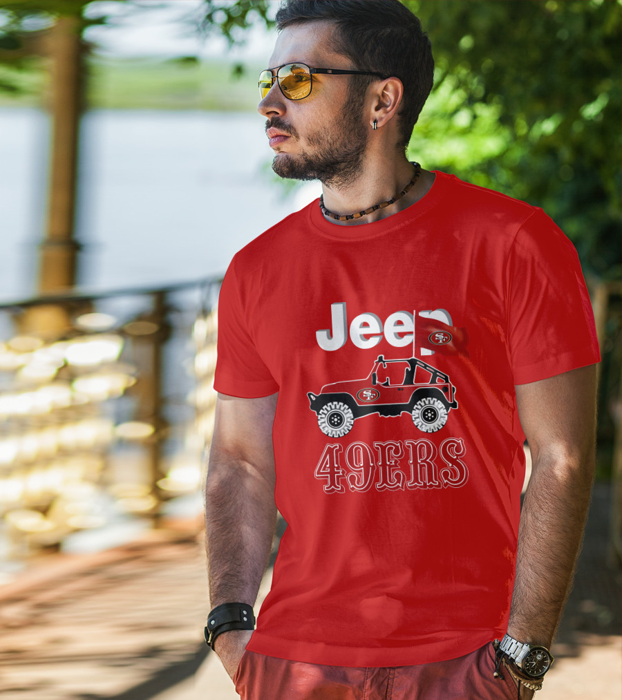 Jeep 49ers SF Flag T-Shirt