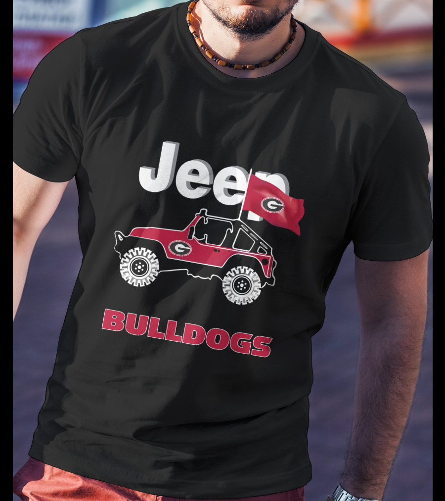 Georgia Bulldogs Jeep Flag Bulldogs T-Shirt