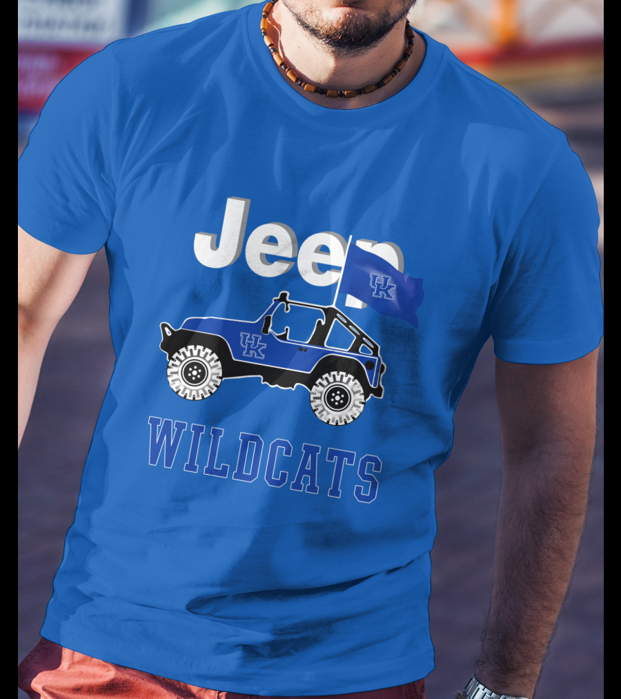 Jeep Kentucky Wildcats Flag Edition T-Shirt