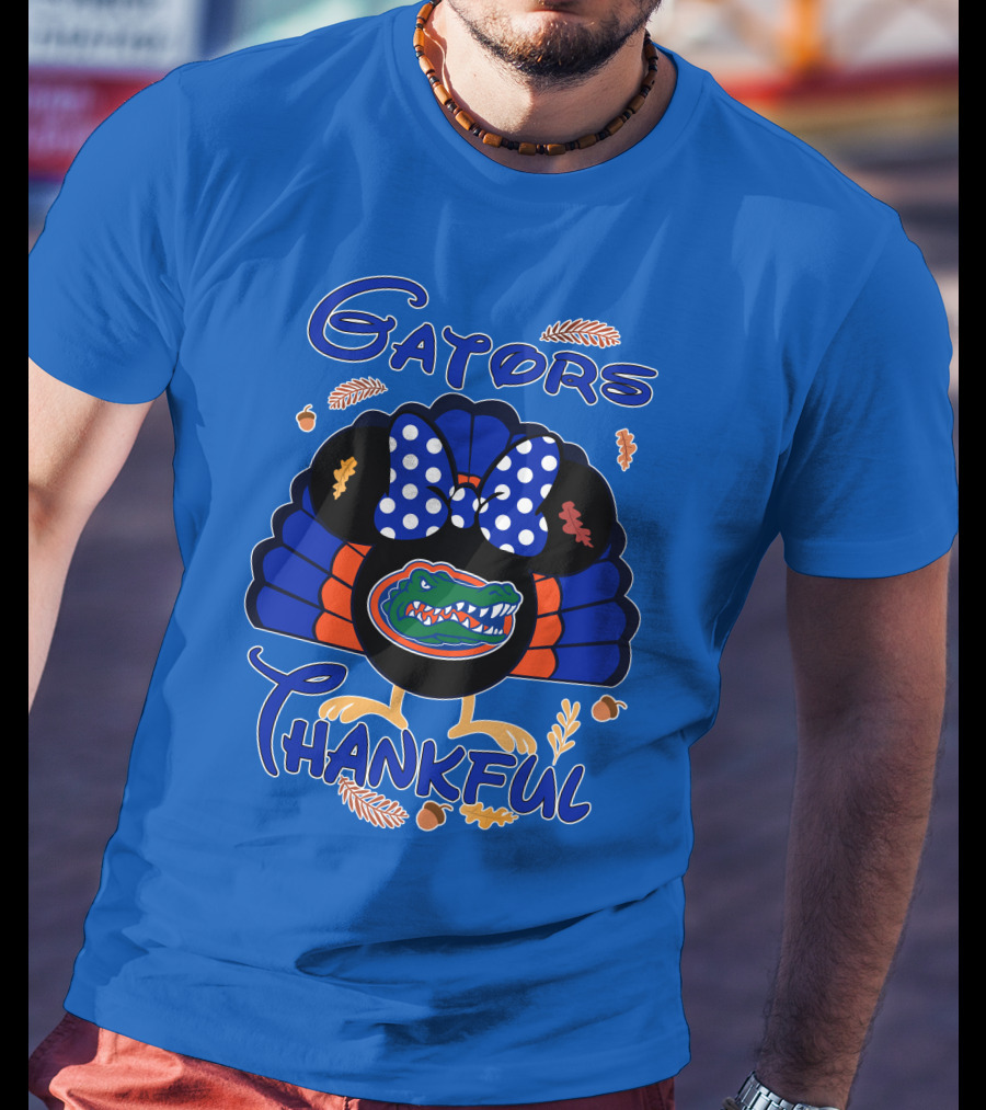 Gators Thankful Minnie Thanksgiving T-Shirt