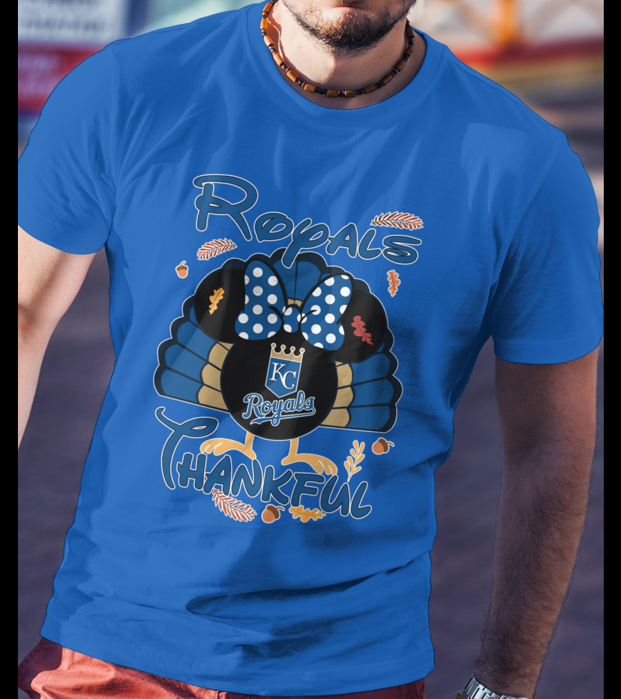 Royals KC Royals Thankful Thanksgiving T-Shirt