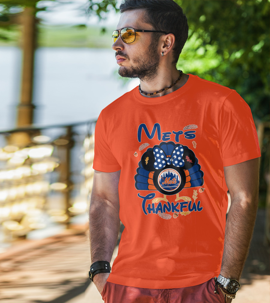 Mets Thankful Thanksgiving Minnie T-Shirt