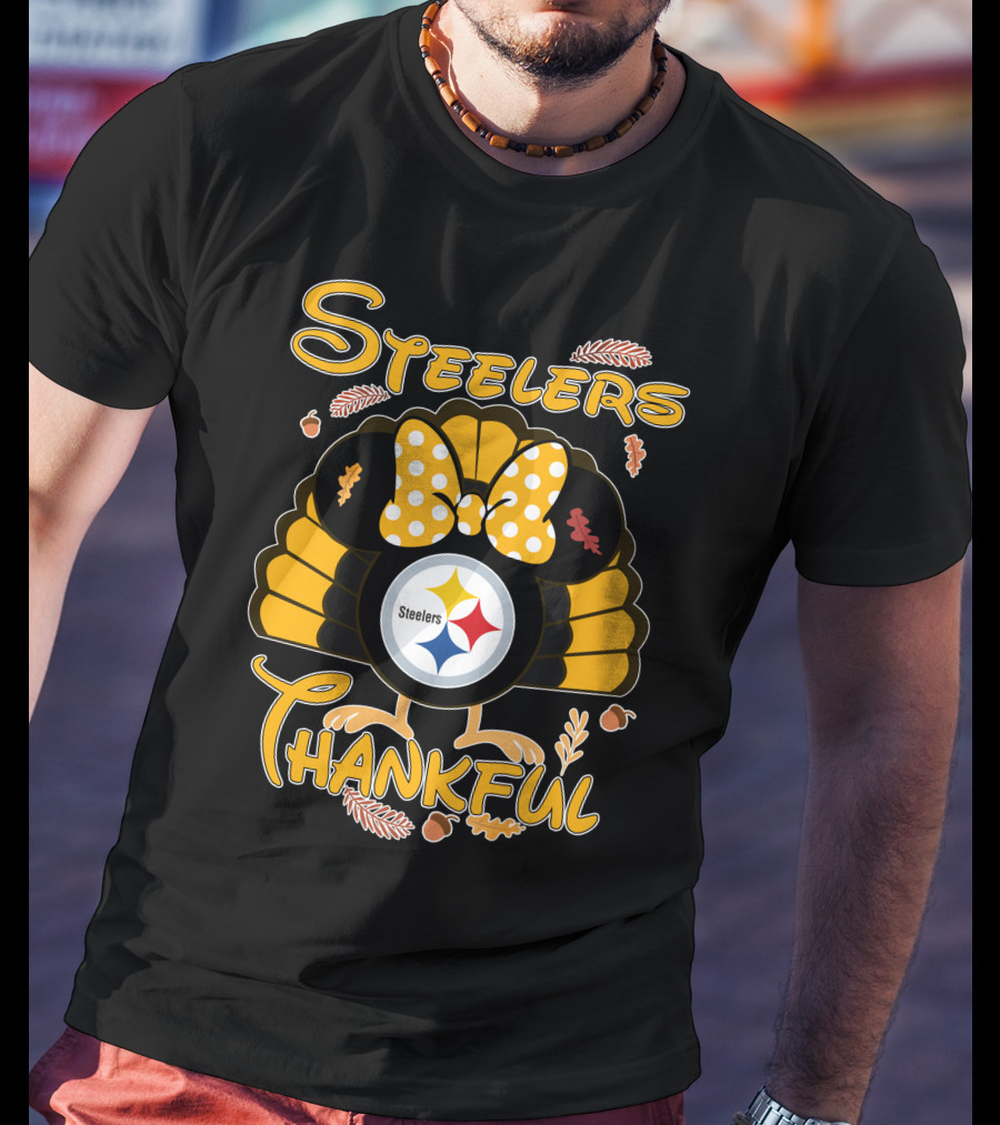 Steelers Thankful Thanksgiving Minnie T-Shirt
