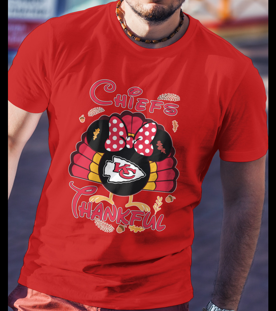 Chiefs Thankful Kansas City Minnie Thanksgiving T-Shirt