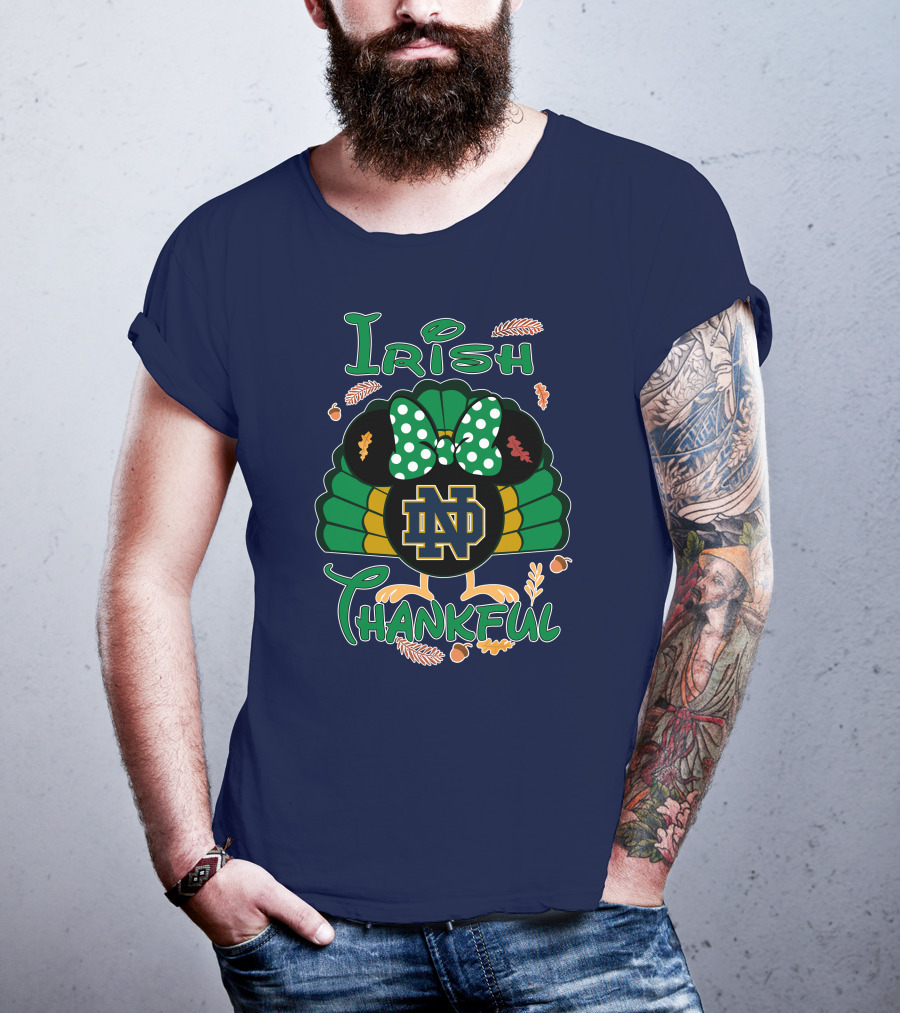 Irish Thankful ND Thanksgiving Minnie T-Shirt