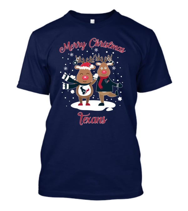 Merry Christmas Houston Texans Reindeer T-Shirt