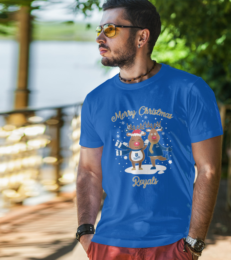 Merry Christmas Kansas City Royals Reindeer T-Shirt