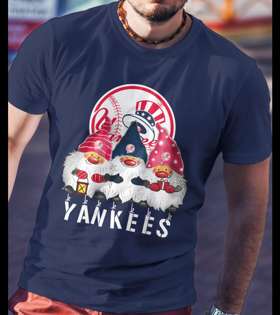 Yankees Merry Christmas Happy Holidays New York Yankees T-Shirt