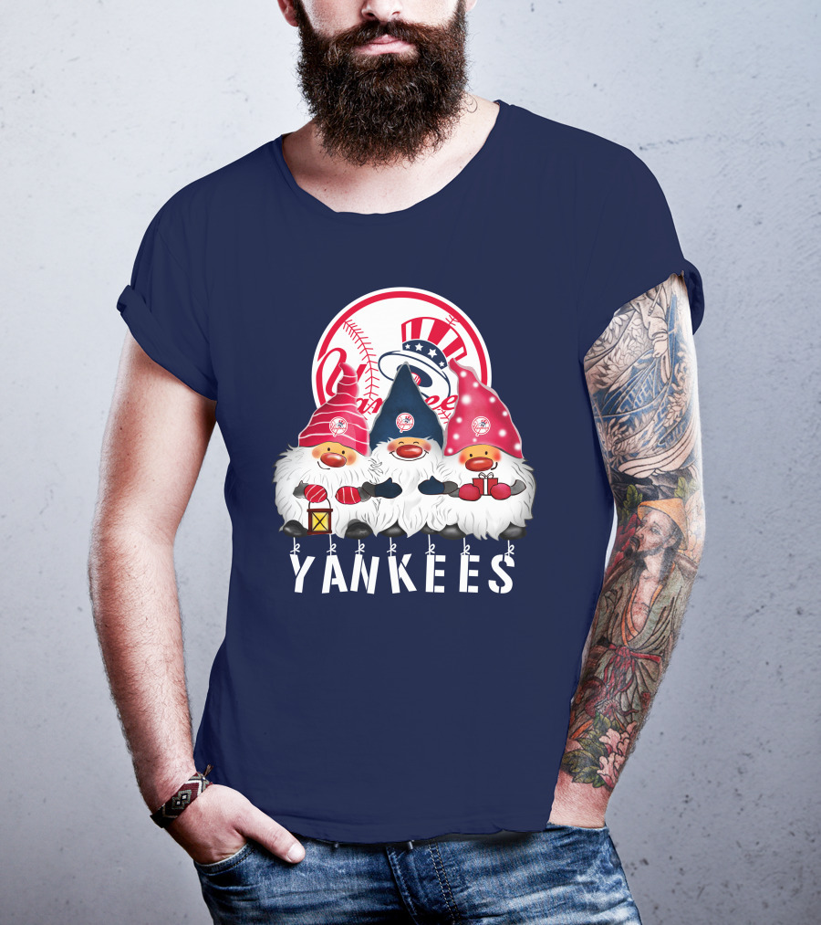 Yankees Merry Christmas Happy Holidays New York Yankees T-Shirt