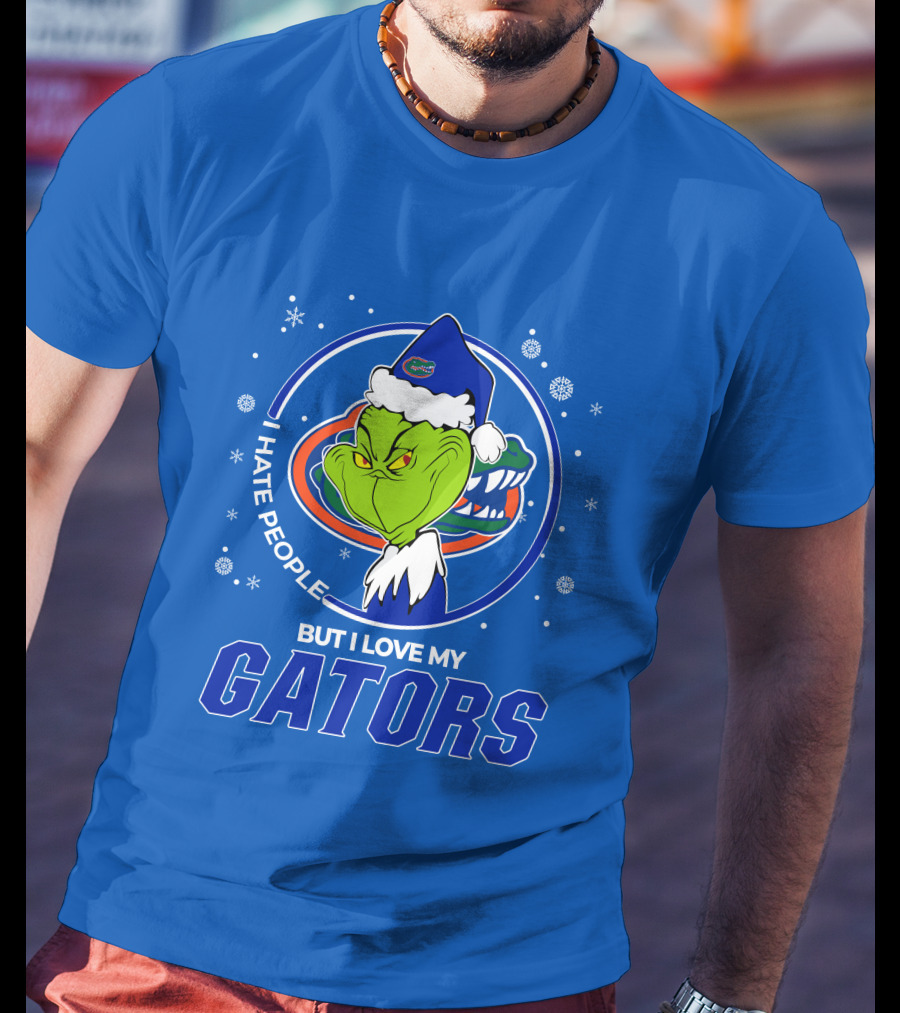 Grinch Santa I Hate People Love My Florida Gators T-Shirt