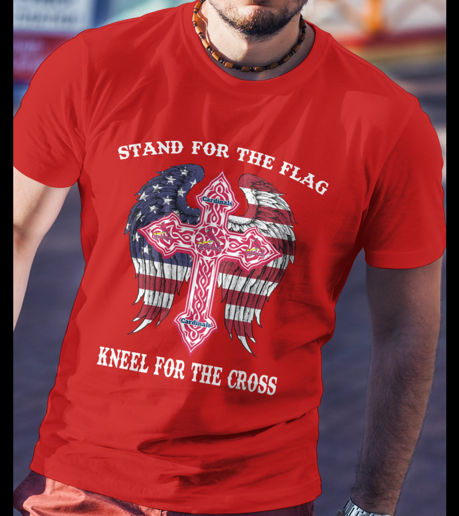 Stand For The Flag Kneel For The Cross St. Louis Cardinals T-Shirt