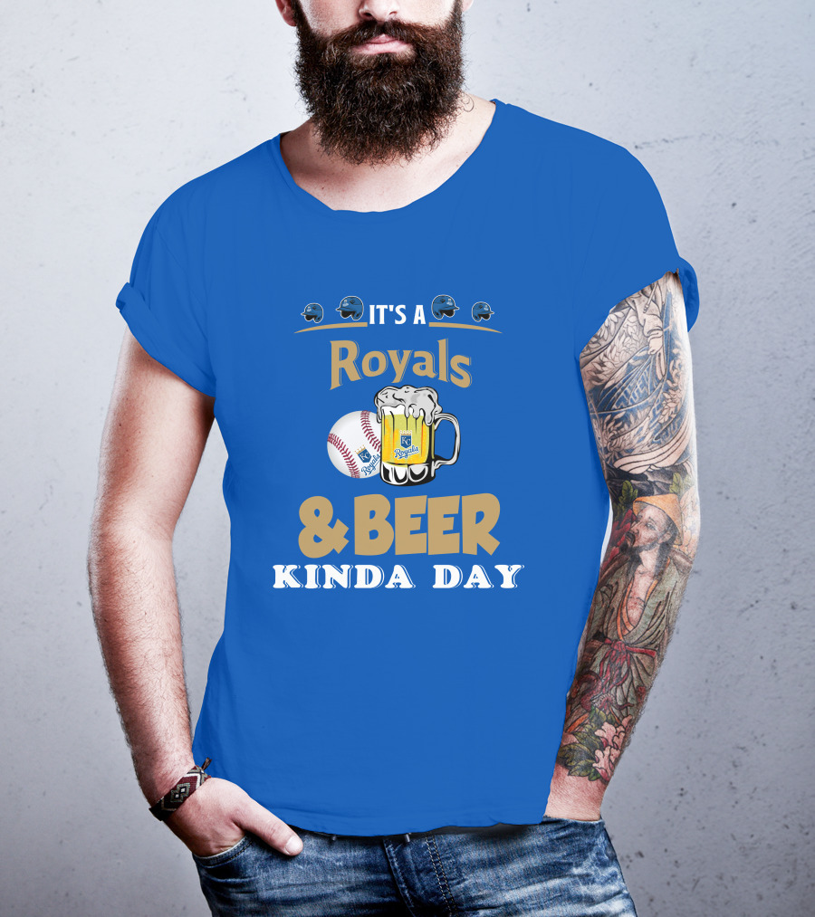 Kansas City Royals Baseball And Beer Kinda Day T-Shirt