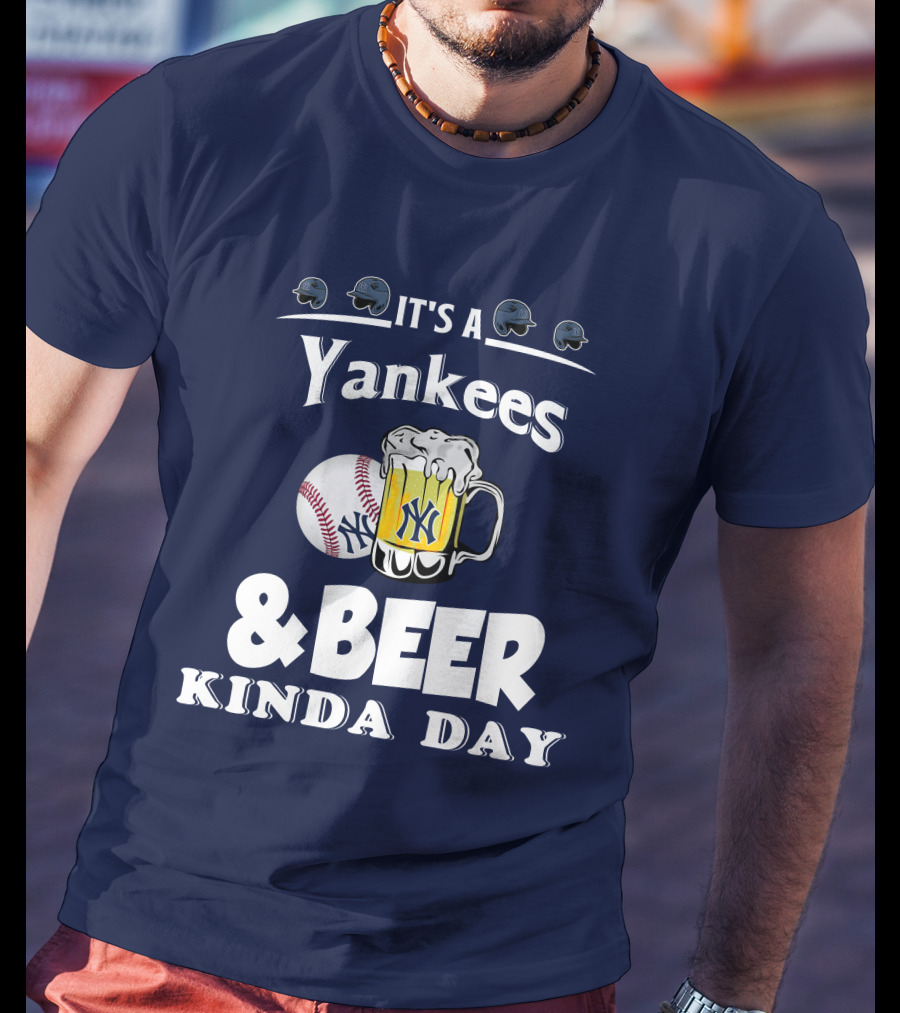 Yankees Baseball And Beer Fans Perfect Day T-Shirt