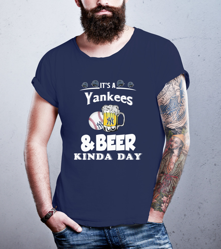 Yankees Baseball And Beer Fans Perfect Day T-Shirt