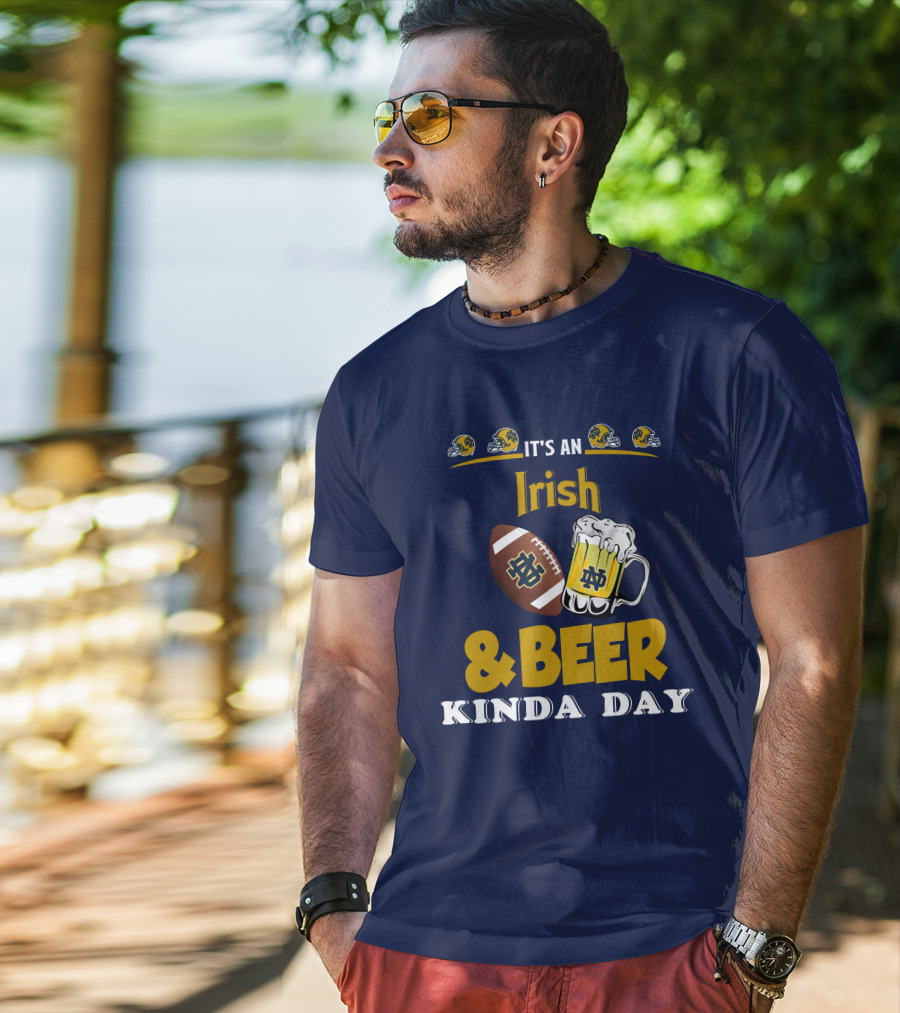 It's An Irish And Beer Kinda Day With Football Helmets And Mug T-Shirt