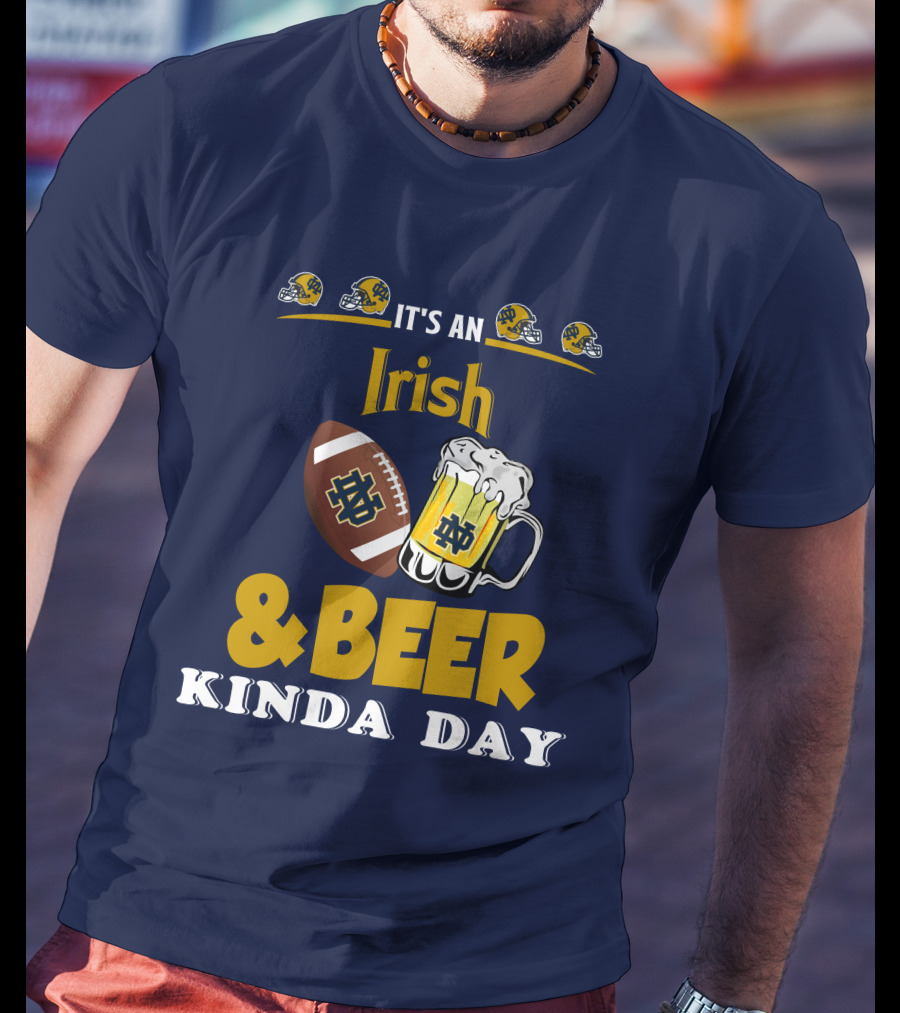 It's An Irish And Beer Kinda Day With Football Helmets And Mug T-Shirt