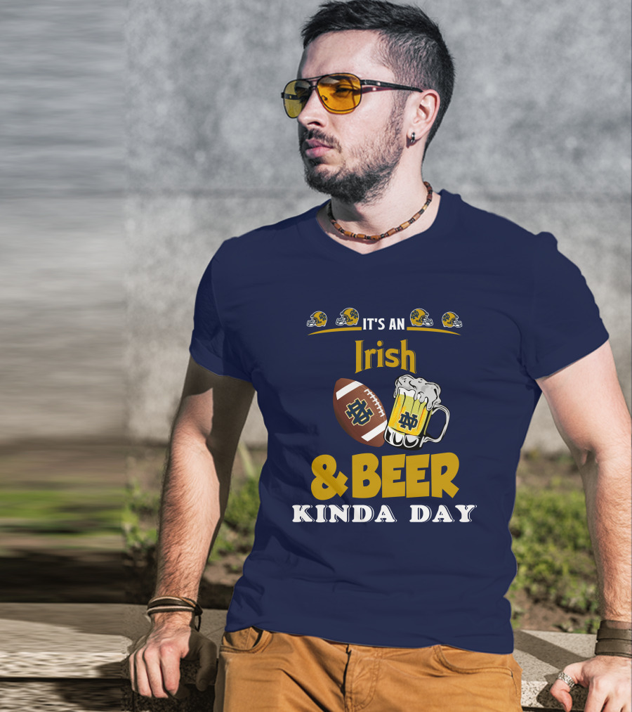 It's An Irish And Beer Kinda Day With Football Helmets And Mug T-Shirt