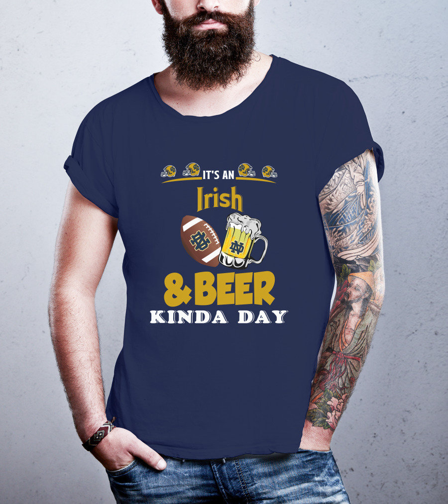 It's An Irish And Beer Kinda Day With Football Helmets And Mug T-Shirt