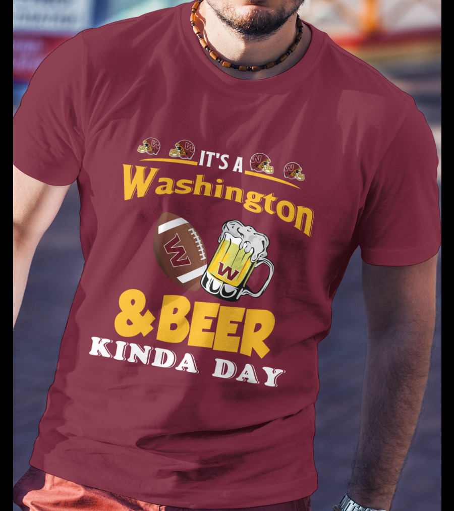 Washington Football And Beer Celebration Day T-Shirt