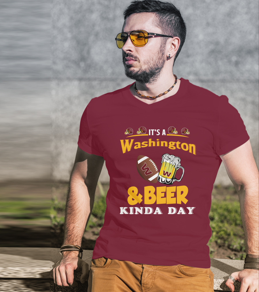 Washington Football And Beer Celebration Day T-Shirt