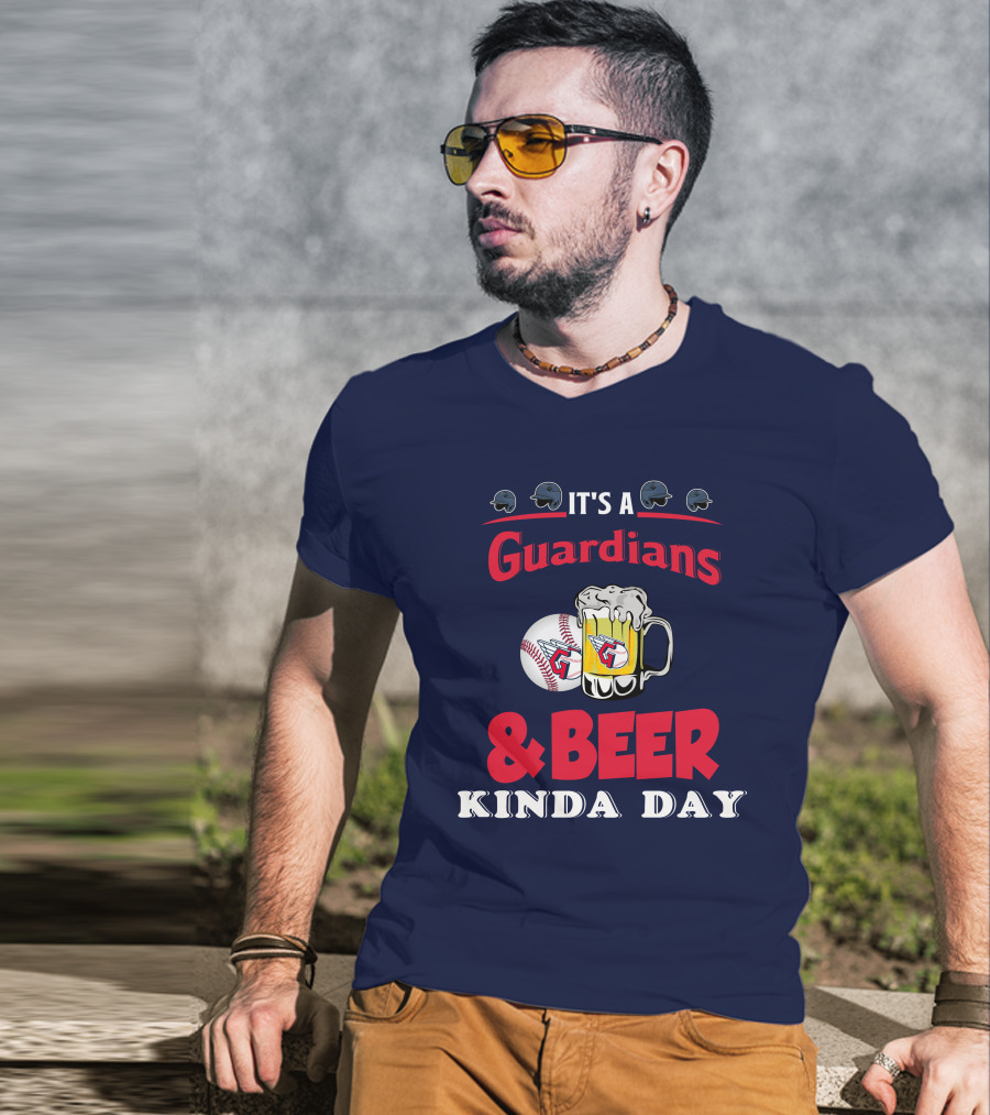 It's A Cleveland Guardians And Beer Kinda Day Baseball Mug T-Shirt