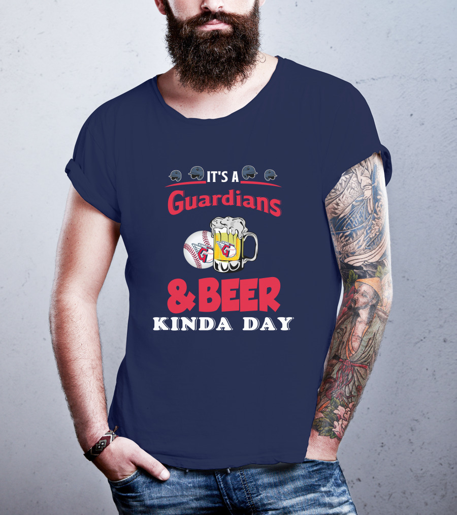 It's A Cleveland Guardians And Beer Kinda Day Baseball Mug T-Shirt