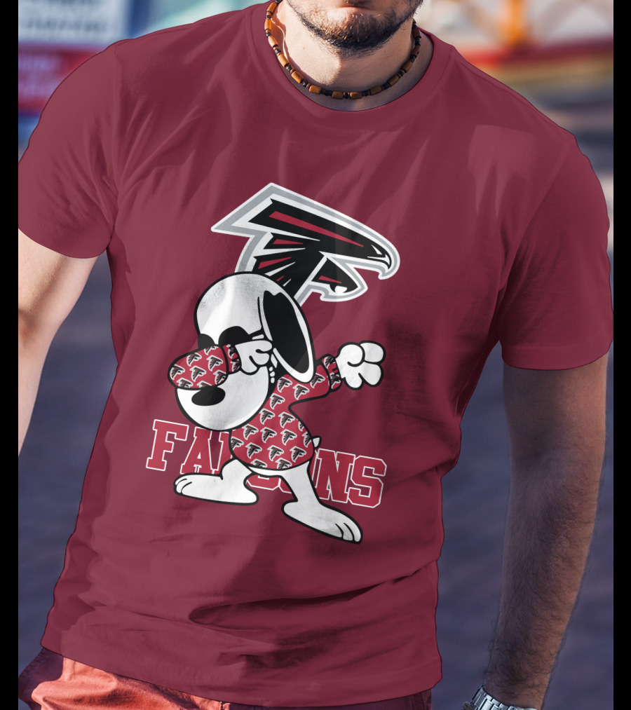 Atlanta Falcons Snoopy Dabbing T-Shirt