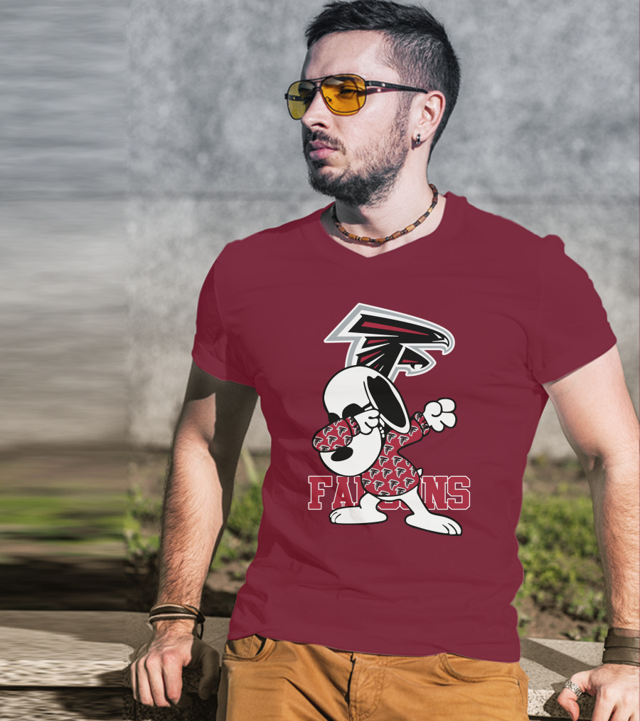 Atlanta Falcons Snoopy Dabbing T-Shirt