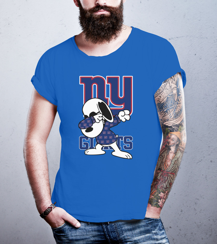 New York Giants Snoopy Dabbing Ny Giants T-Shirt