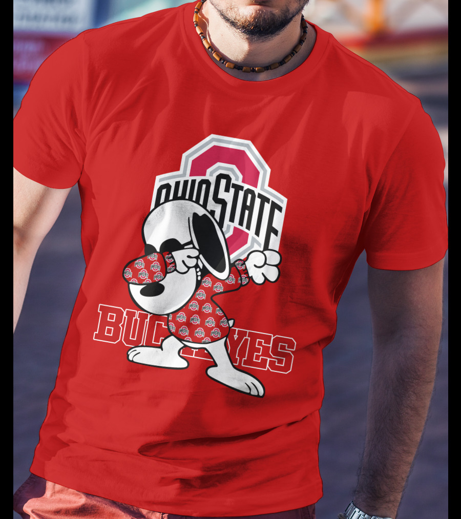 Ohio State Buckeyes Snoopy Dabbing T-Shirt