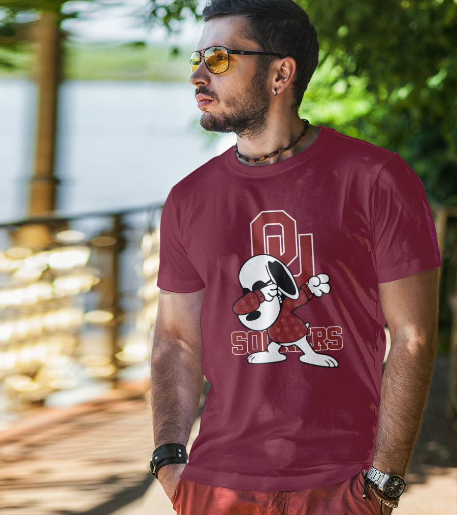 OU Sooners Snoopy Dabbing T-Shirt