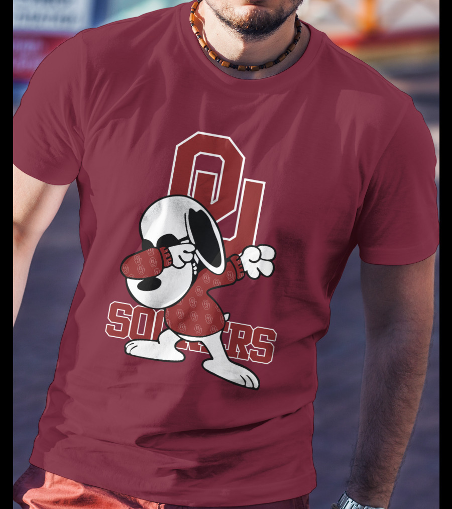 OU Sooners Snoopy Dabbing T-Shirt