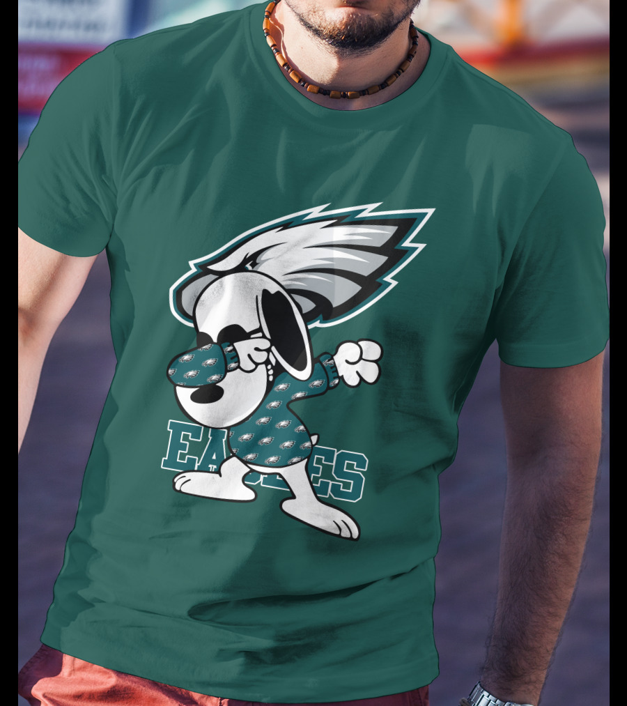 Philadelphia Eagles Snoopy Dabbing Mascot T-Shirt