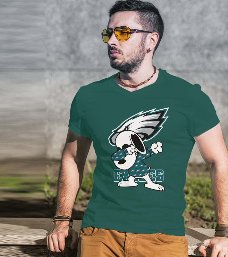 Philadelphia Eagles Snoopy Dabbing Mascot T-Shirt