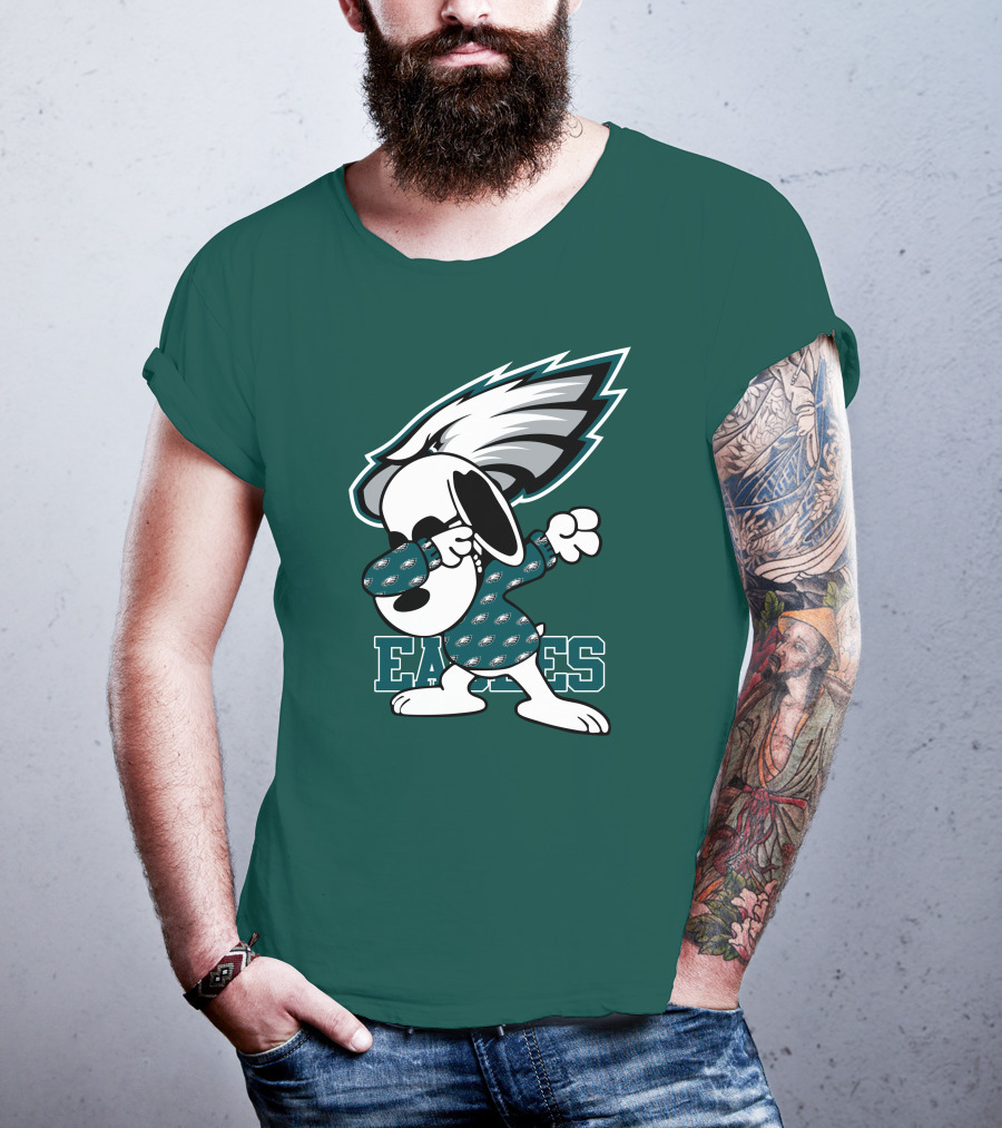 Philadelphia Eagles Snoopy Dabbing Mascot T-Shirt