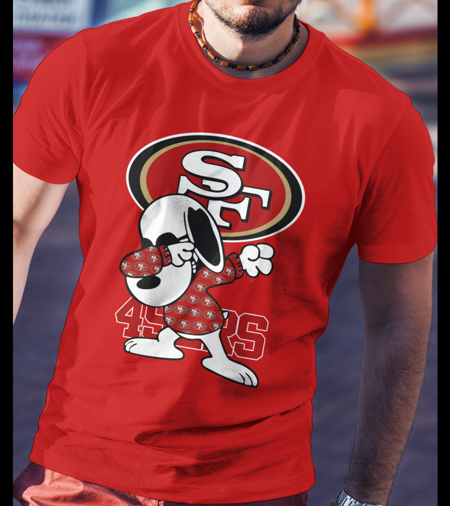 San Francisco 49ers Snoopy Dabbing SF T-Shirt