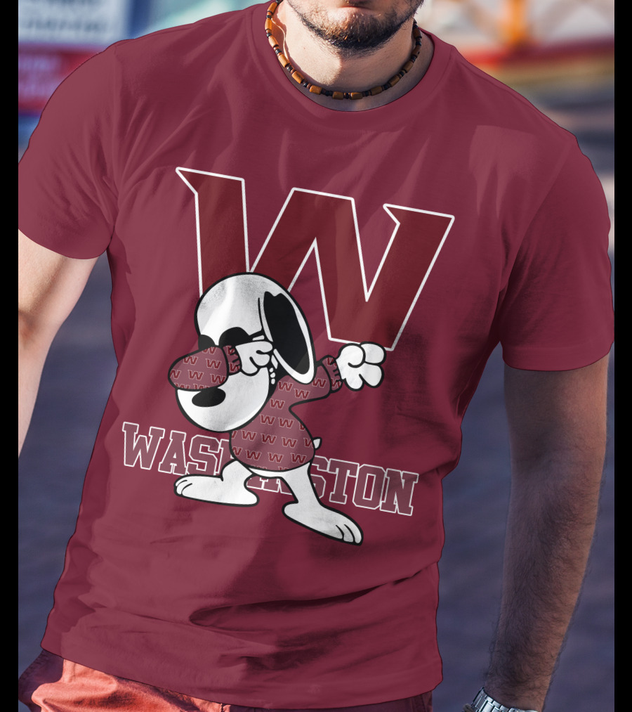 Washington Snoopy Dabbing With W T-Shirt
