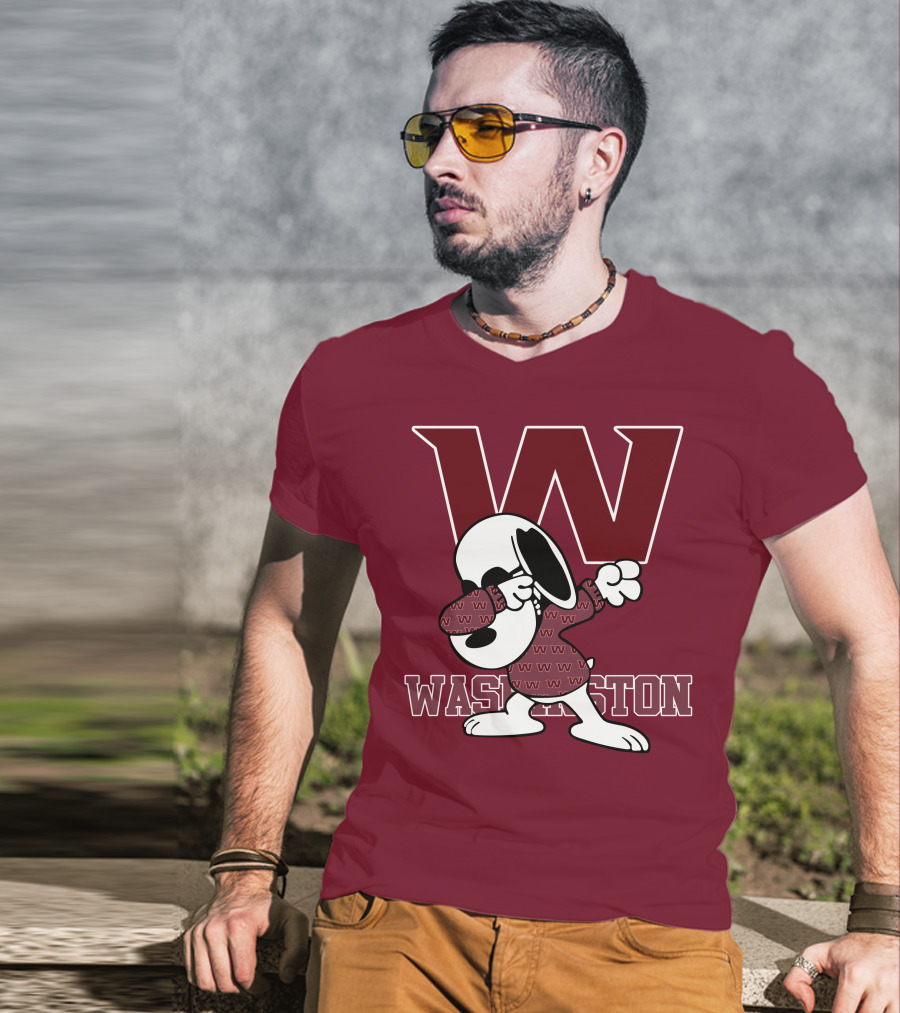 Washington Snoopy Dabbing With W T-Shirt