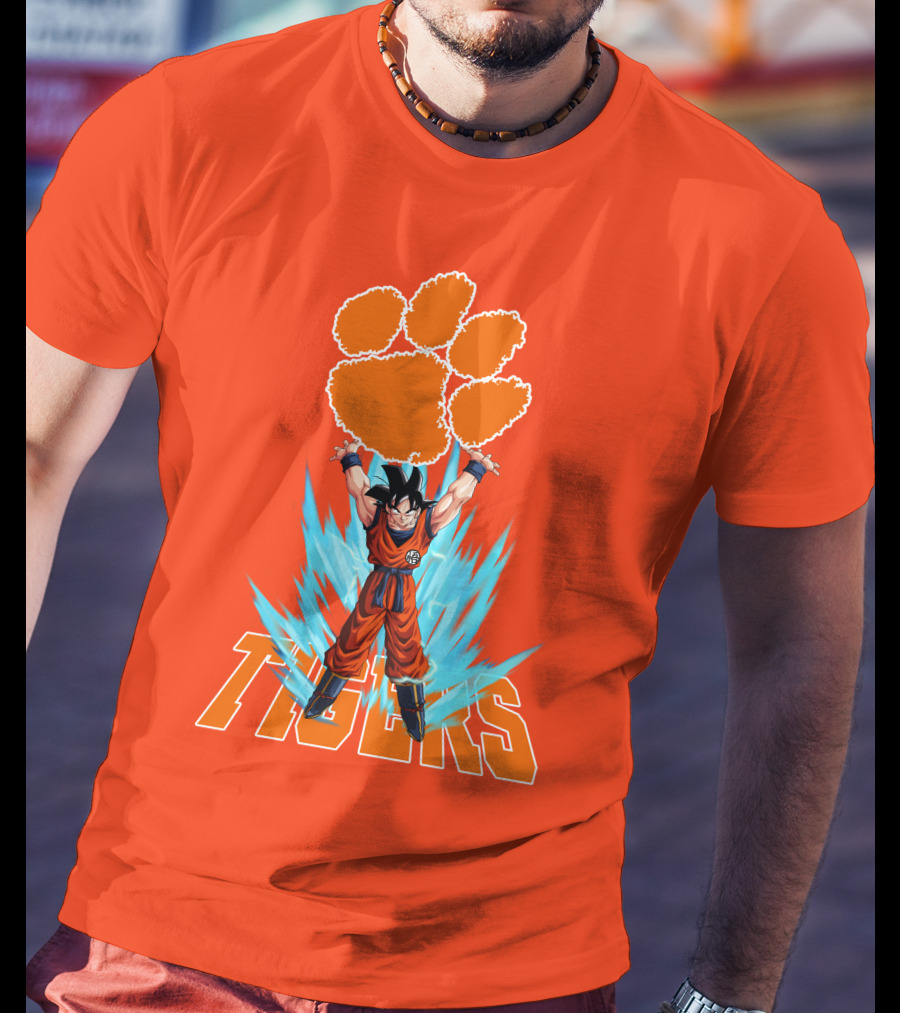 Clemson Tigers Super Saiyan Songoku Power Up T-Shirt