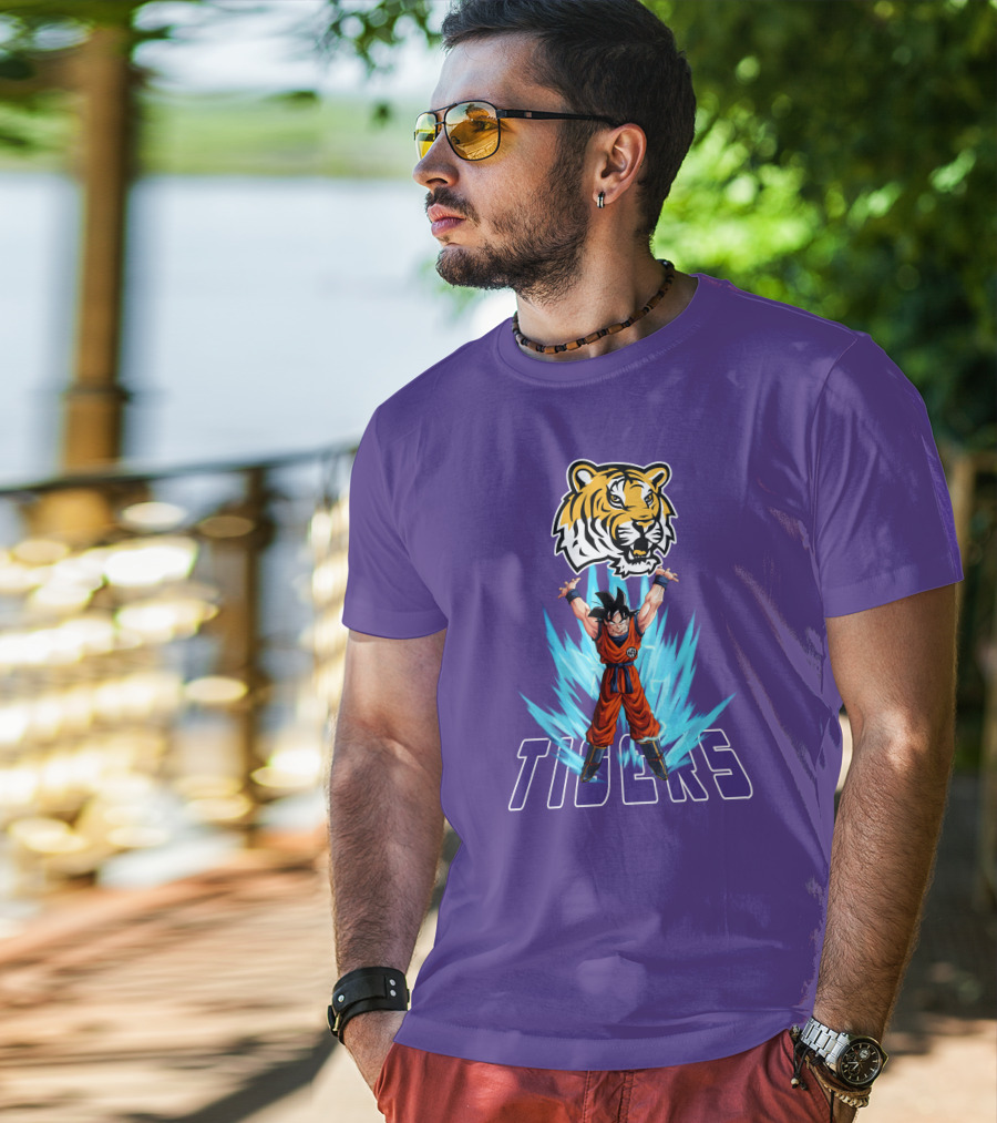 Lsu Tigers Super Saiyan Goku Power Up T-Shirt