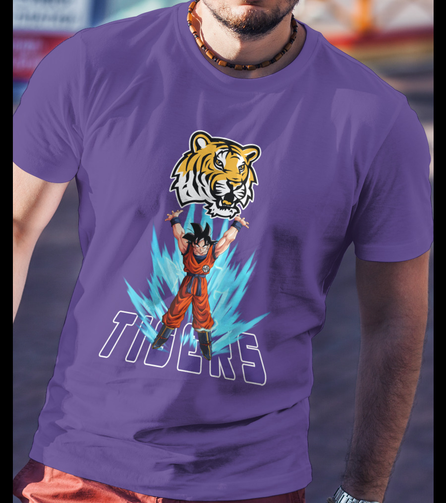 Lsu Tigers Super Saiyan Goku Power Up T-Shirt