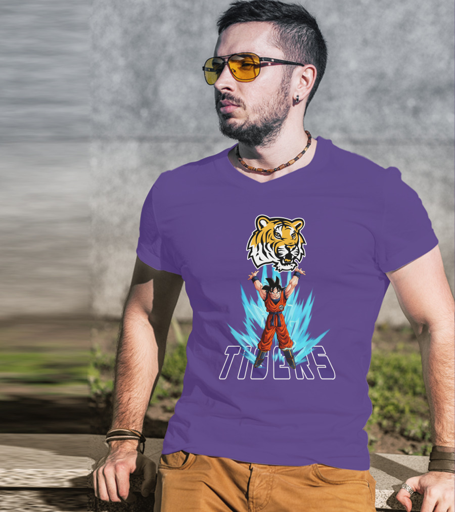Lsu Tigers Super Saiyan Goku Power Up T-Shirt