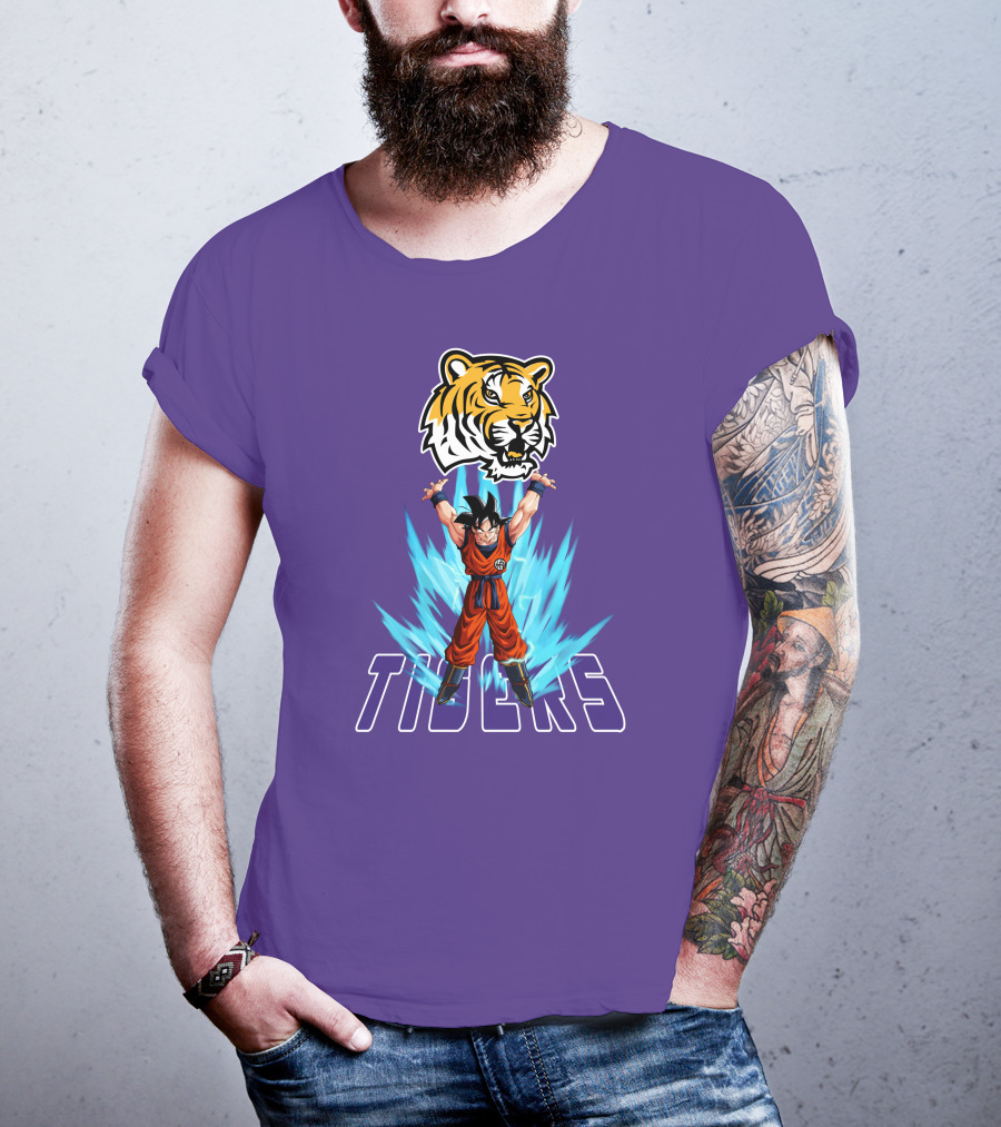 Lsu Tigers Super Saiyan Goku Power Up T-Shirt