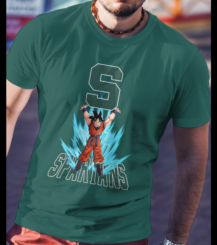 Michigan State Spartans Super Saiyan Goku Energy Burst T-Shirt