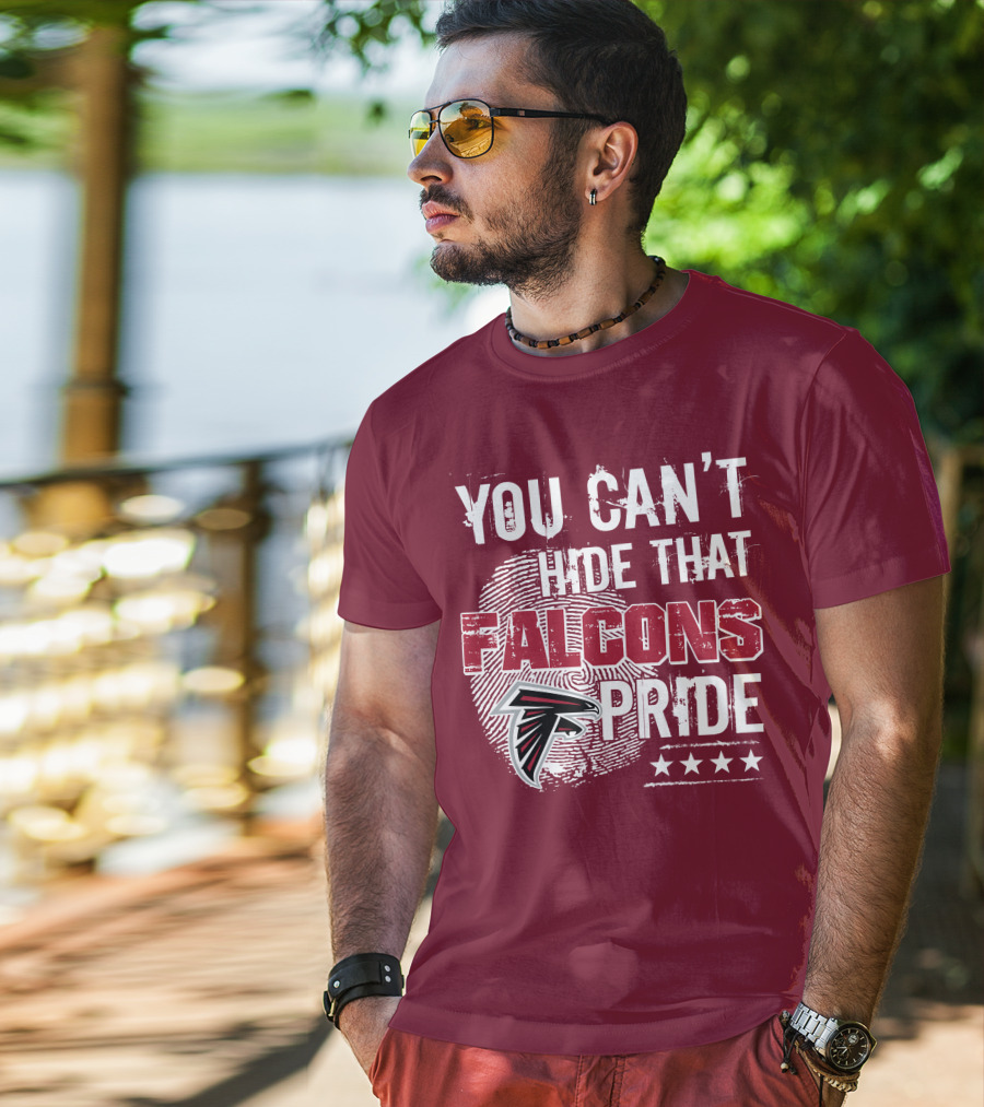 You Can't Hide That Falcons Pride With Atlanta Logo And Stars T-Shirt