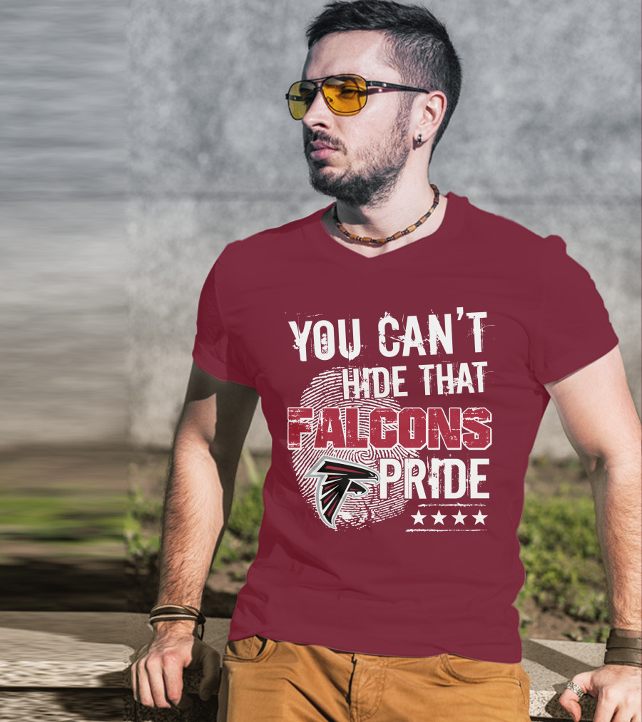 You Can't Hide That Falcons Pride With Atlanta Logo And Stars T-Shirt