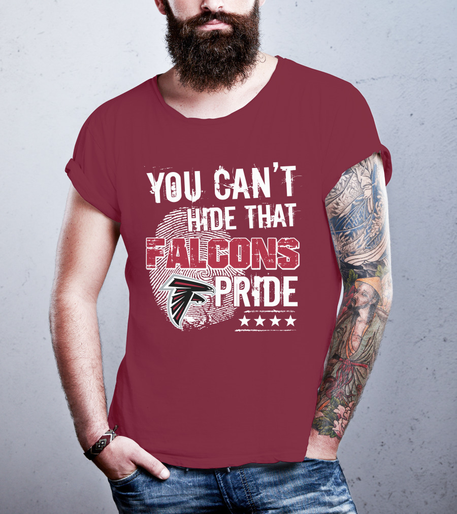 You Can't Hide That Falcons Pride With Atlanta Logo And Stars T-Shirt