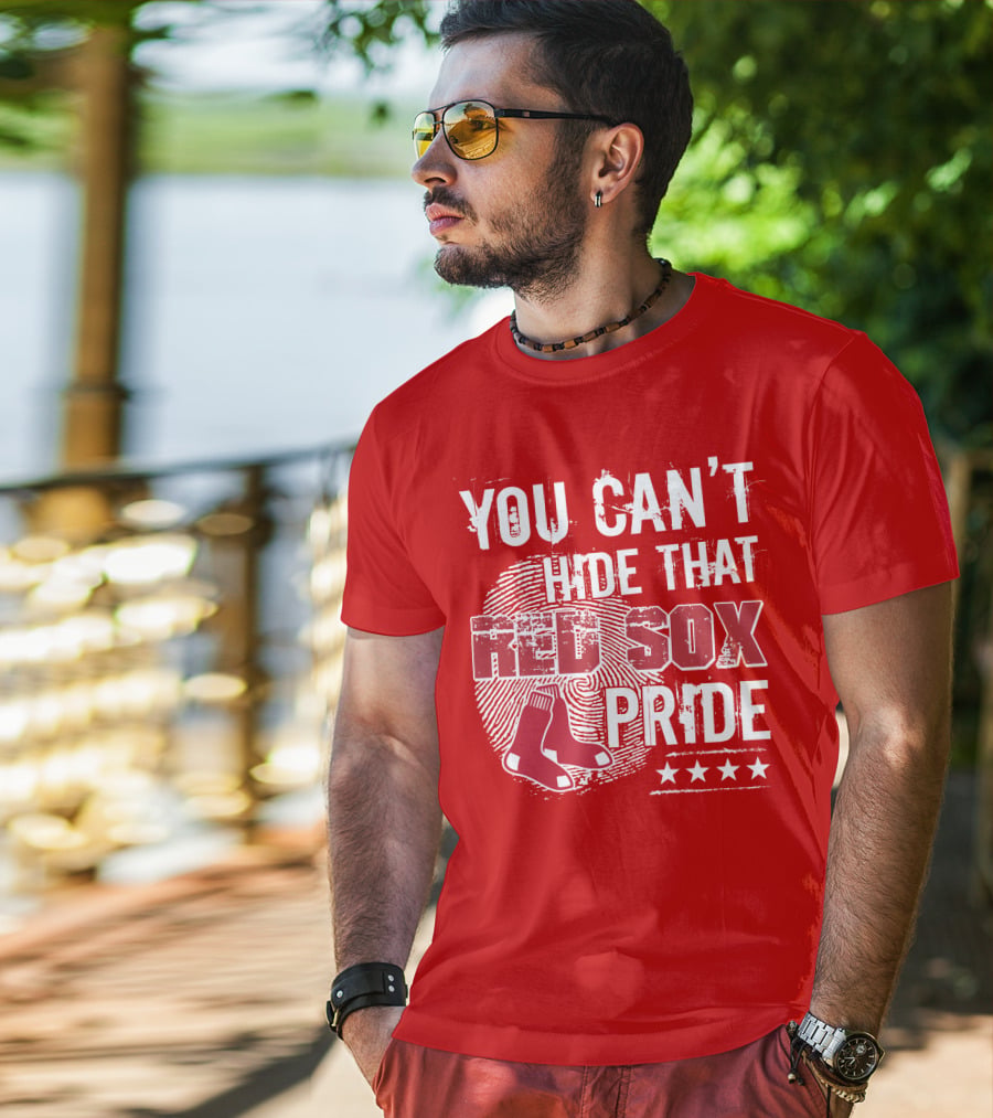 You Can't Hide That Red Sox Pride With Sock And Stars T-Shirt