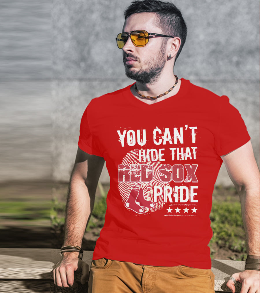 You Can't Hide That Red Sox Pride With Sock And Stars T-Shirt